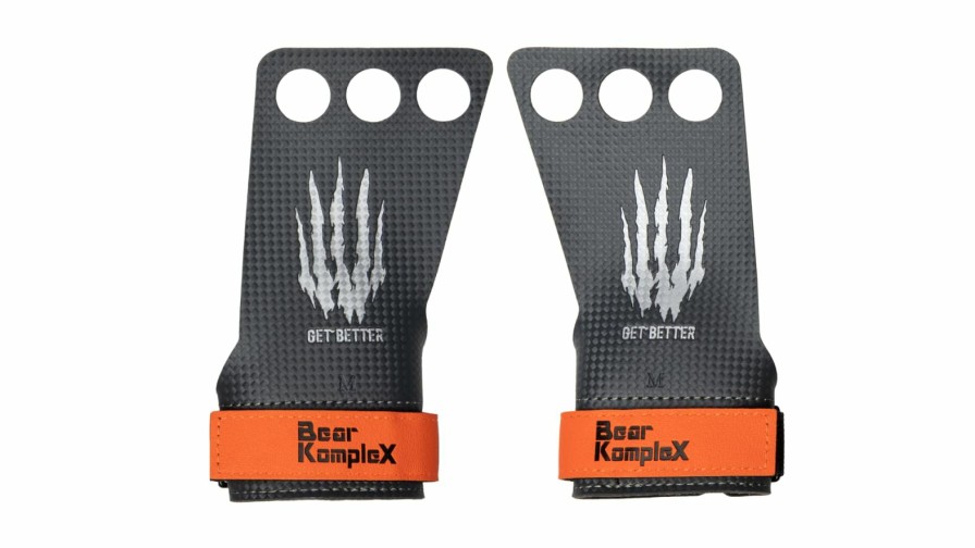 Bodyweight & Gymnastics * | Bear Komplex 3 Hole Hand Grips Carbon Fiber