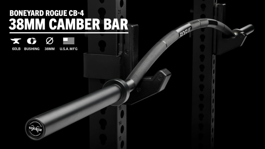 Weightlifting Bars & Plates * | Rogue Fitness Boneyard Rogue Cb-4 38Mm Camber Bar