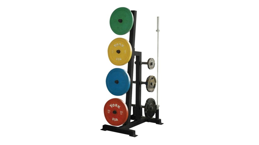 Weightlifting Bars & Plates * | York Single Sided Bumper Plate Tree