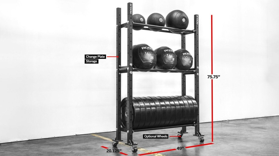 Weightlifting Bars & Plates * | Rogue Fitness 3-Tier Mass Storage System 70