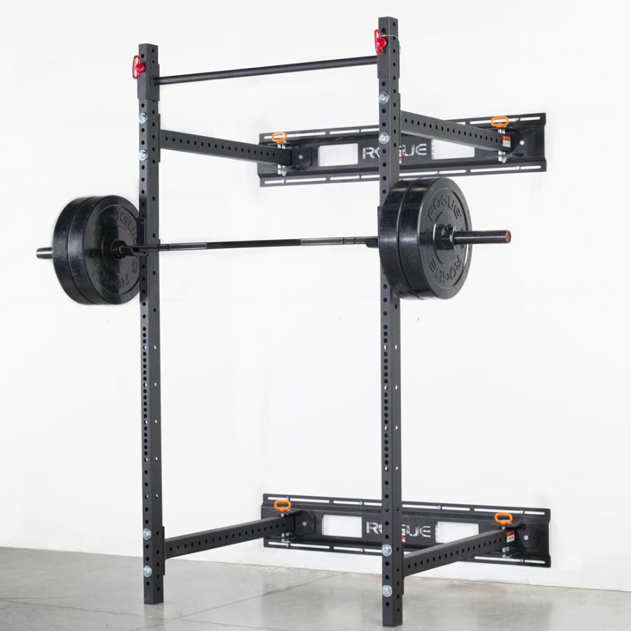 Rogue Rigs & Racks * | Rogue Fitness Rogue R-3W Fold Back Wall Mount Rack