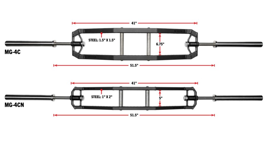 Weightlifting Bars & Plates * | Rogue Fitness Rogue Mg-4Cn Narrow Multi Grip Camber Bar