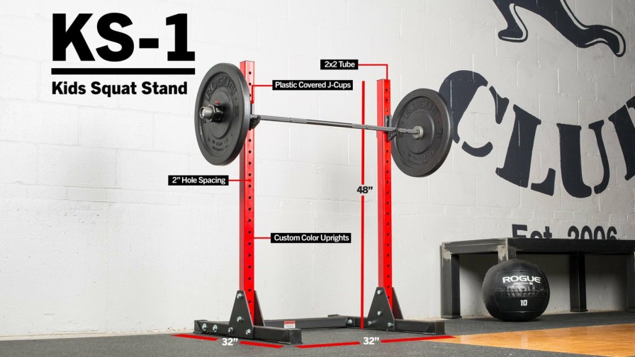 Rogue Rigs & Racks * | Rogue Fitness Rogue Ks-1 Kids Squat Stand