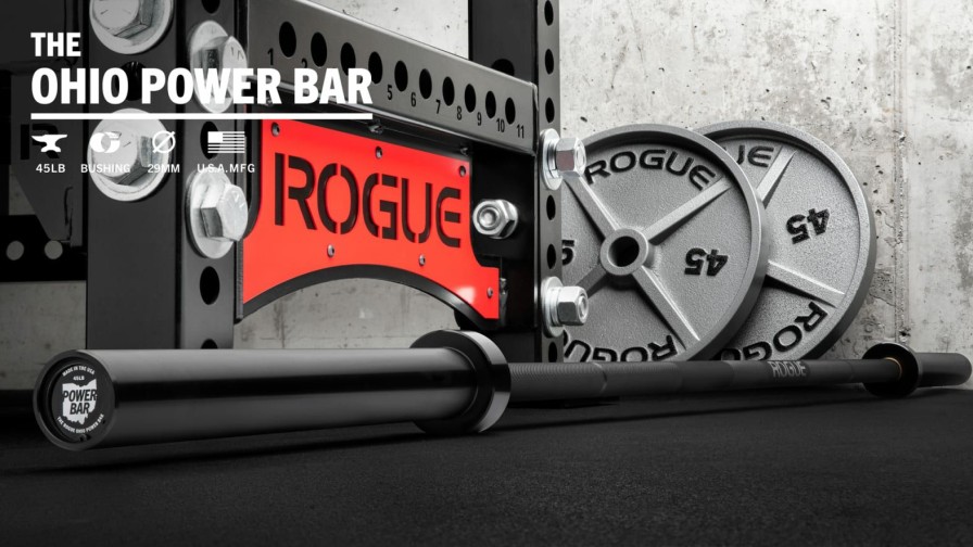 Weightlifting Bars & Plates * | Rogue Fitness Rogue 45Lb Ohio Power Bar Cerakote