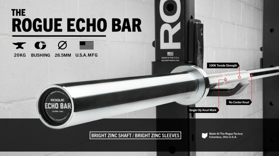 Weightlifting Bars & Plates * | Rogue Fitness Rogue Echo Bar 2.0