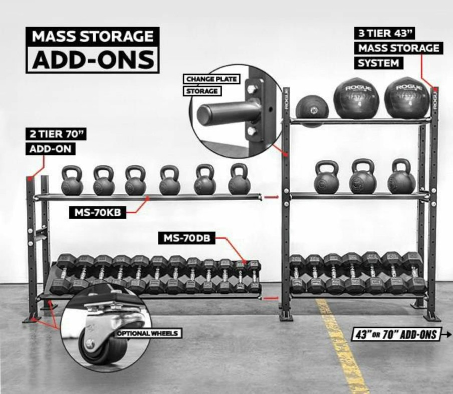 Weightlifting Bars & Plates * | Rogue Fitness Rogue Mass Storage Add-Ons