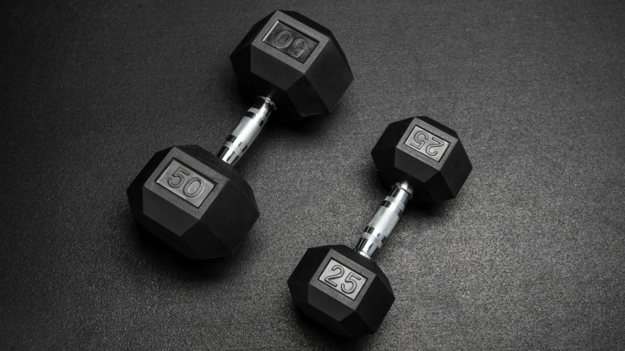 Conditioning * | Unbranded Rubber Hex Dumbbell