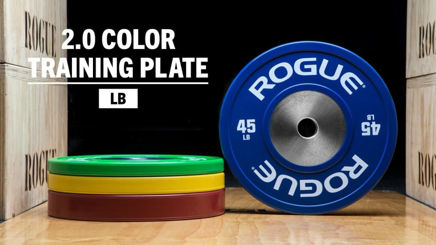 Weightlifting Bars & Plates * | Rogue Fitness Rogue Color Lb Training 2.0 Plates