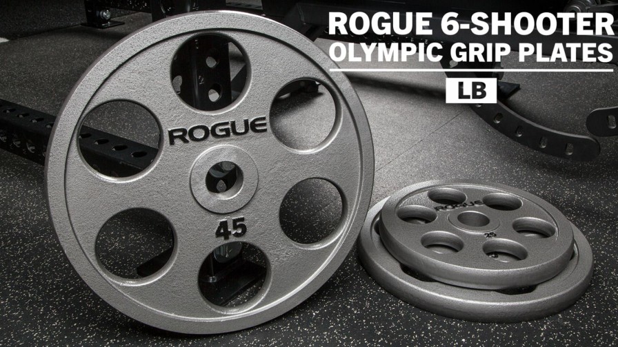 Weightlifting Bars & Plates * | Rogue Fitness Rogue 6-Shooter Olympic Grip Plates