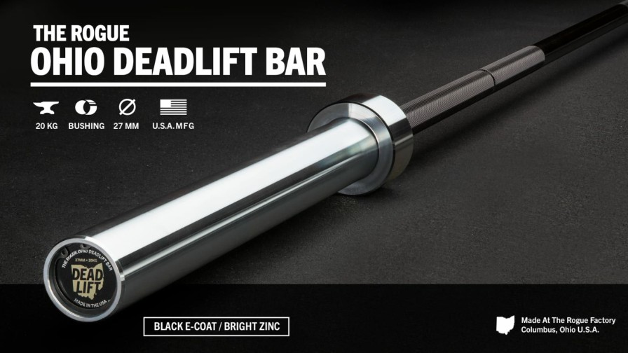 Weightlifting Bars & Plates * | Rogue Fitness Rogue Ohio Deadlift Bar E-Coat